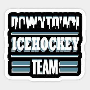 Icehockey Team Sayings Body Check Puck Sticker